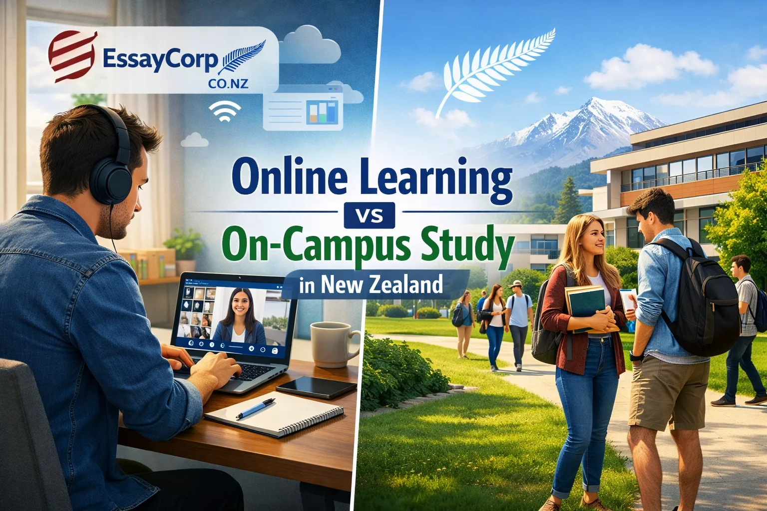 Online Learning vs On-Campus Study in New Zealand