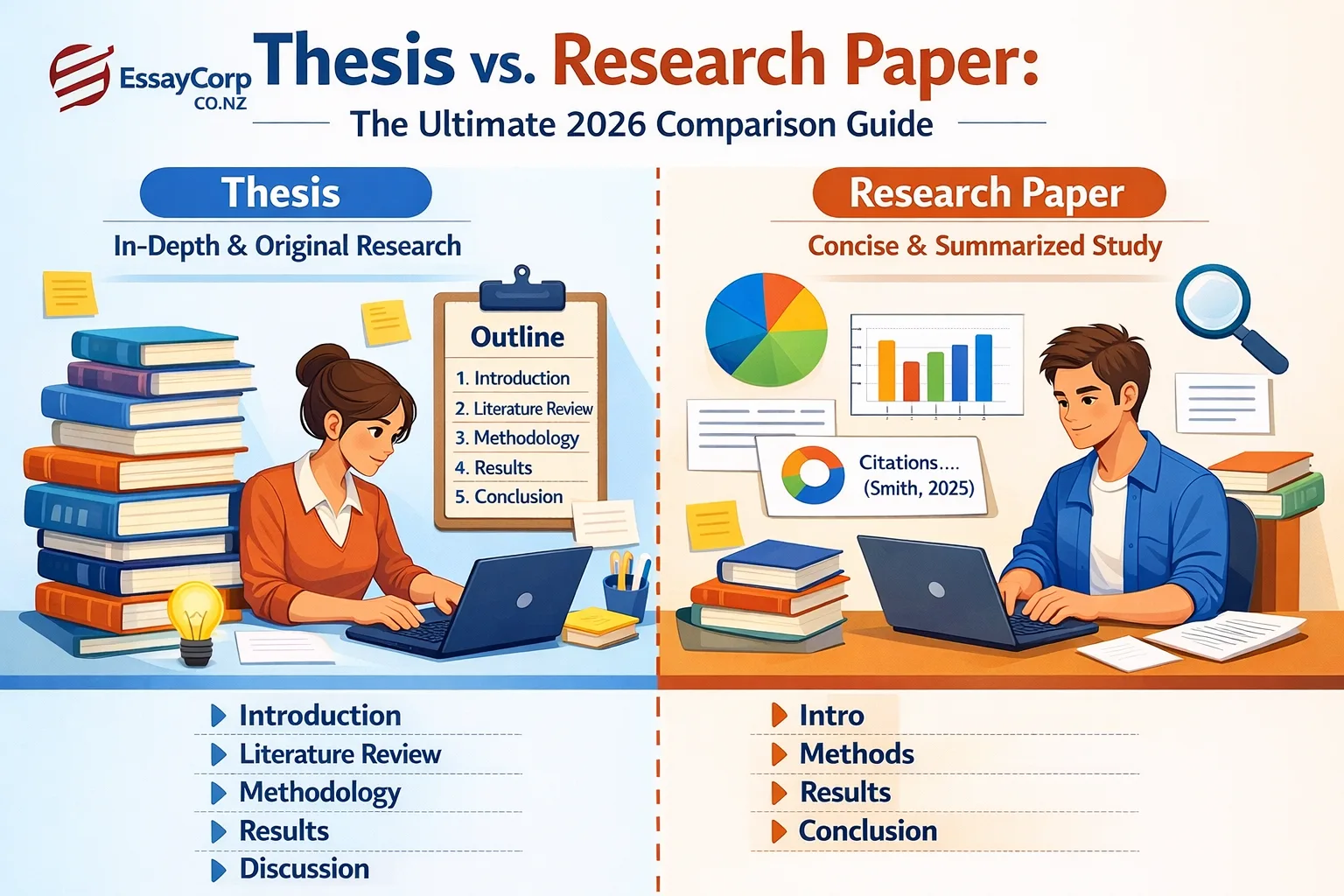 Thesis vs. Research Paper: The Ultimate 2026 Comparison Guide