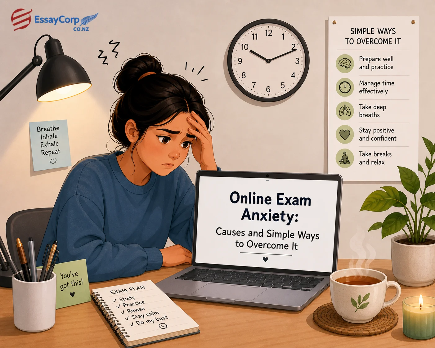 Online Exam Anxiety: Causes and Simple Ways to...