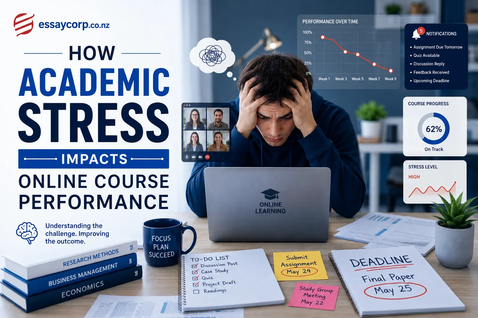 How Academic Stress Impacts Online Course...