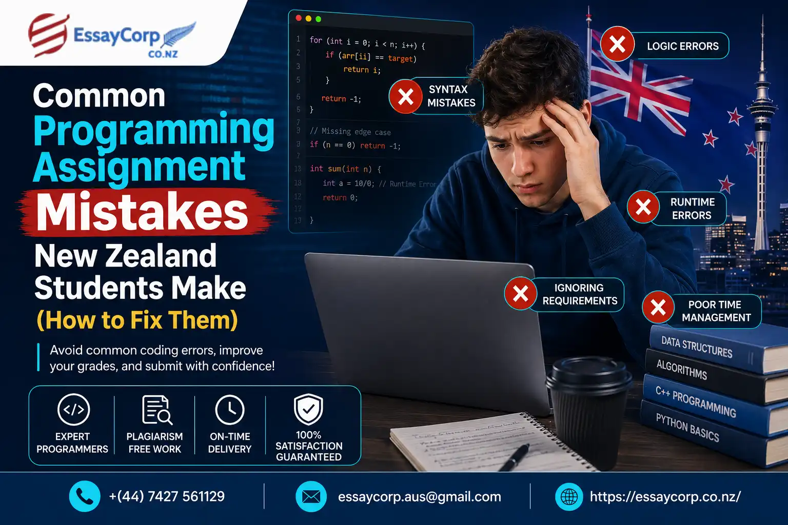 Common Programming Assignment Mistakes New Zealand Students Make (and How to Fix Them)