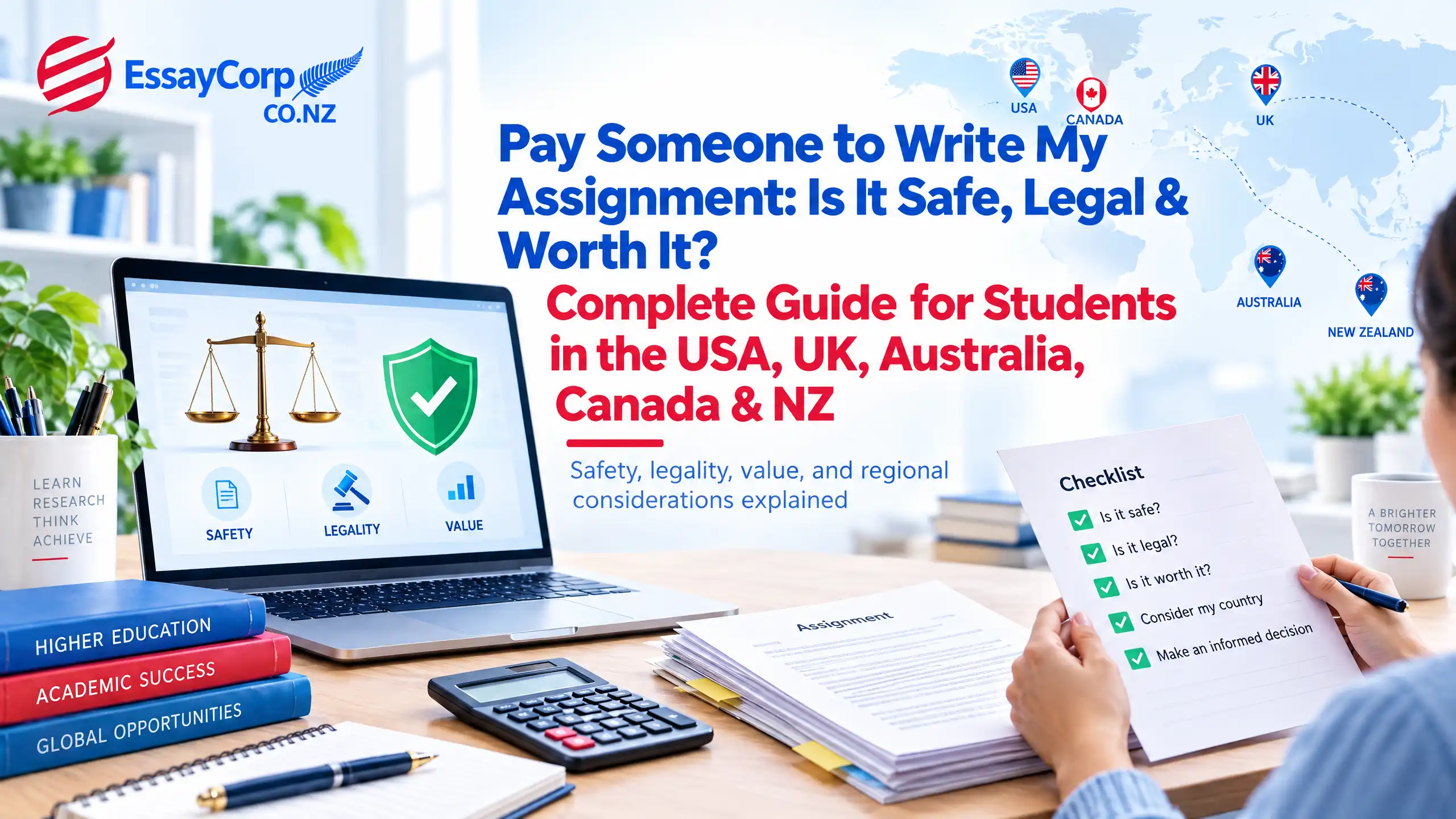 Pay Someone to Write My Assignment: Is It Safe, Legal & Worth It? Complete Guide for Students in the USA, UK, Australia, Canada & NZ