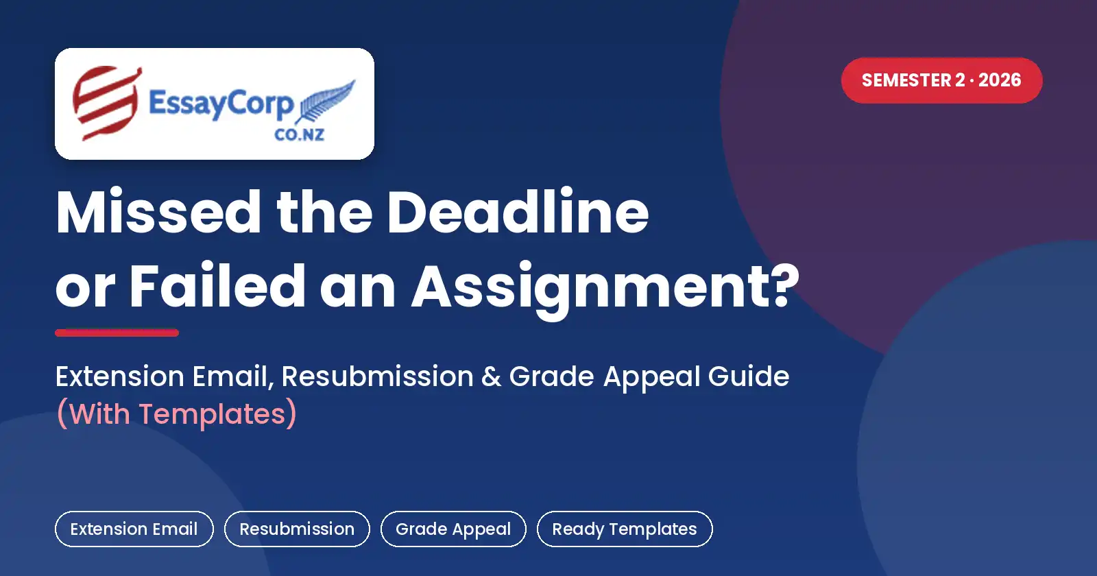 Missed the Deadline or Failed an Assignment?...